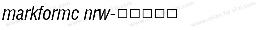 markformc nrw字体转换